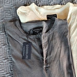 2x GoodLife Long Sleeve Henley (w/Tags)
